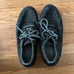 Green and Black Allbirds Wool Runners